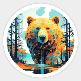 Grizzly Bear Animal World Predator Wild Nature Wilderness Sticker